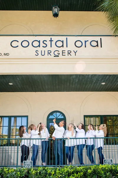 Coastal Oral Surgery staff outside of the office